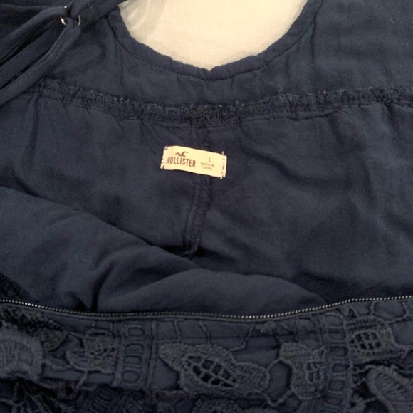 Hollister Navy Blue Dress. Size: L - Picture 3 of 7